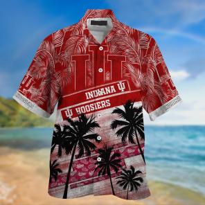 Indiana Hoosiers NCAA Palm Tree Pattern Hawaii Shirt For Sports Fans