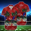 Indiana Hoosiers Parrot Island NCAA Hawaiian Shirt and Shorts - Perfect for Sports Fans