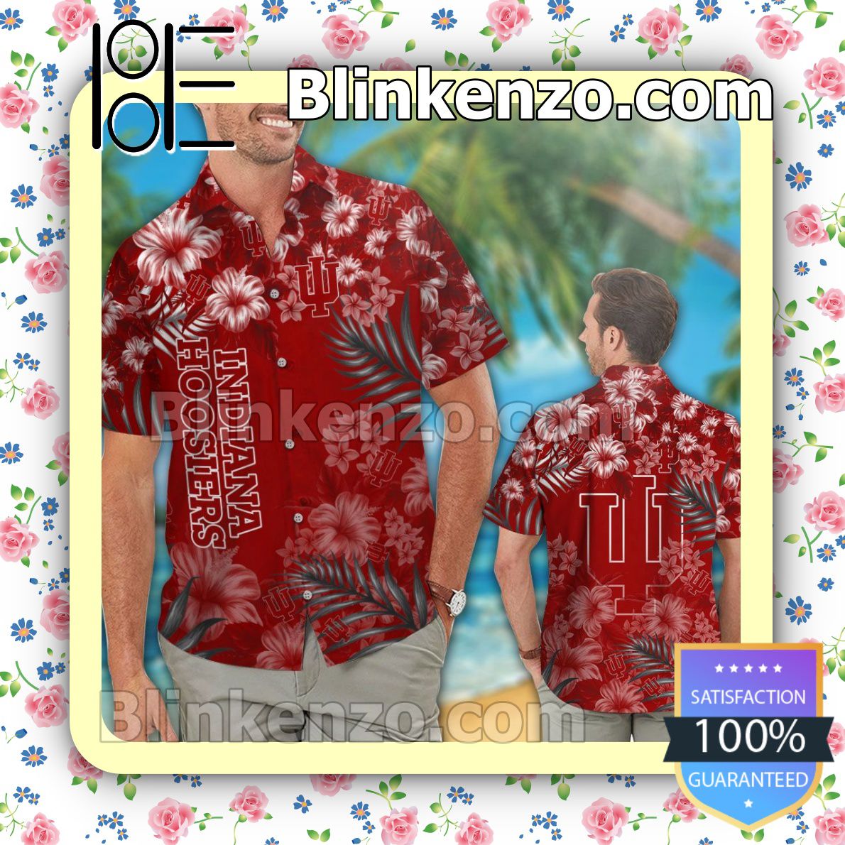 Indiana Hoosiers Shirt and Swim Trunk Set - Perfect for Any Occasion