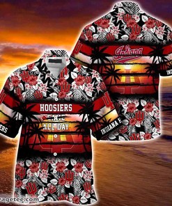 Indiana Hoosiers Summer Beach Hawaiian Shirt - Hibiscus Pattern For Sports Enthusiasts 