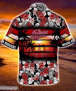Indiana Hoosiers Summer Beach Hawaiian Shirt - Hibiscus Pattern For Sports Enthusiasts
