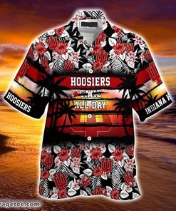 Indiana Hoosiers Summer Beach Hawaiian Shirt - Hibiscus Pattern For Sports Enthusiasts