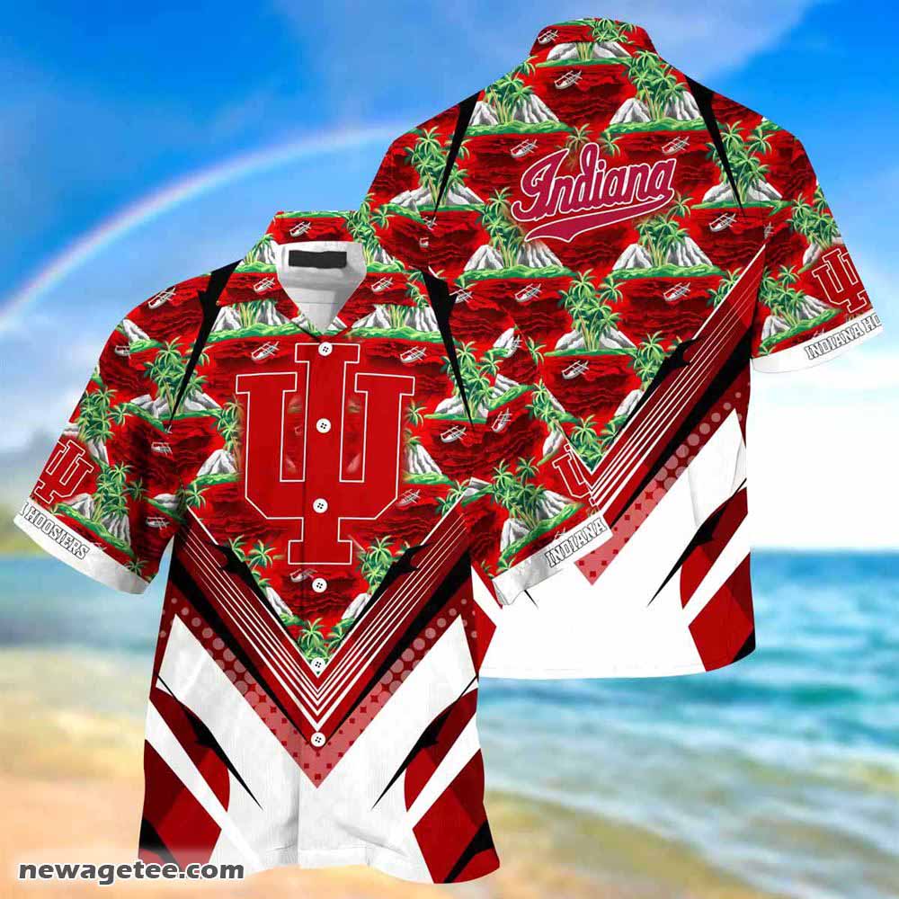 Indiana Hoosiers Summer Beach Hawaiian Shirt - Ideal For Sports Fans