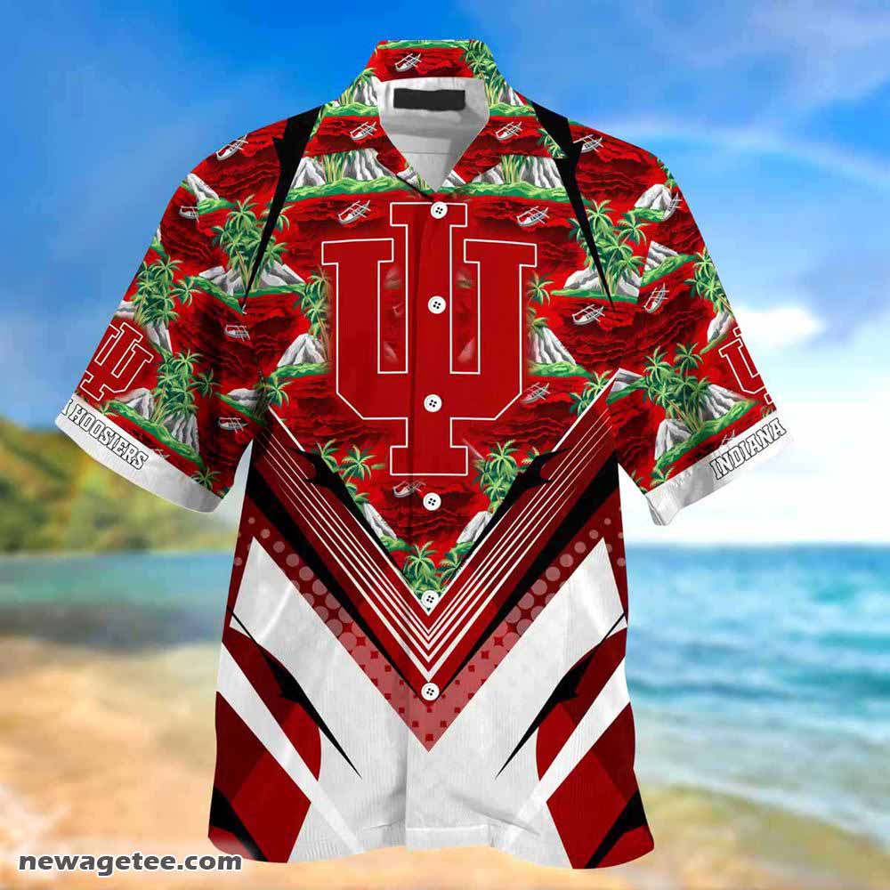 Indiana Hoosiers Summer Beach Hawaiian Shirt - Ideal For Sports Fans