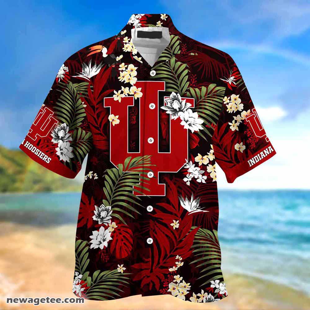 Indiana Hoosiers Summer Beach Hawaiian Shirt - If This Flag Offends You Design
