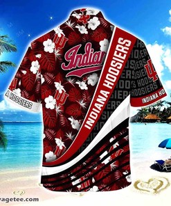 Indiana Hoosiers Summer Beach Hawaiian Shirt - Tropical Flower Design For Fans