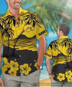 Iowa Hawkeyes Hibiscus Hawaiian Shirt for Beach Days