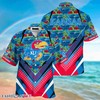 Kansas Jayhawks Beach Hawaiian Shirt for Sports Fans This Season - Comfortable Shirt for Jayhawks Sports Fans