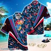 Kansas Jayhawks Beach Hawaiian Shirt with Tropical Flower Pattern - Vibrant and Colorful Shirt for Jayhawks Fans