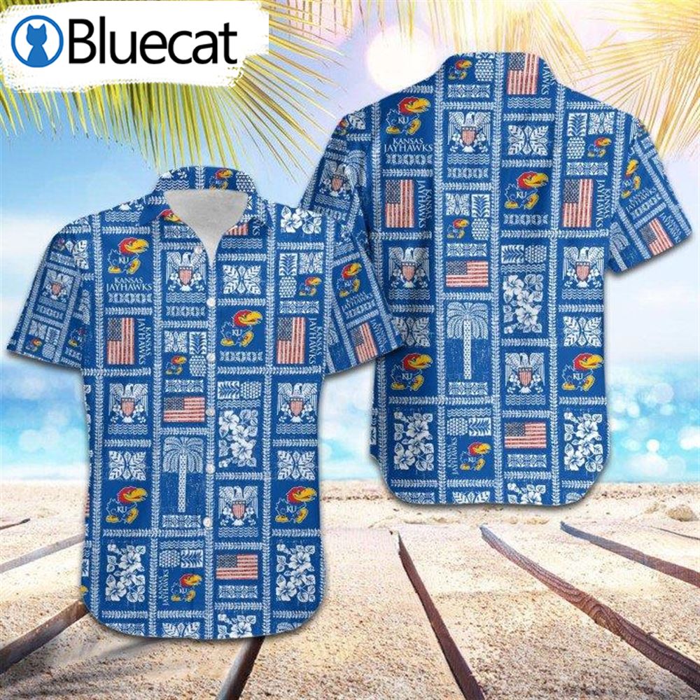 Kansas Jayhawks Commemorative Summer Hawaiian Shirt - On-Trend and Stylish