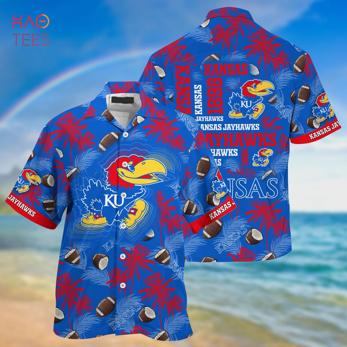Kansas Jayhawks Hawaiian Shirt, New Gift For Summer