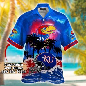 Kansas Jayhawks NCAA Best Hawaiian Shirt Ever- Customize Any Team Any League