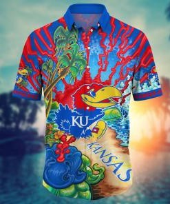 Kansas Jayhawks NCAA Flower Hawaii Shirt For Fans Ver 1