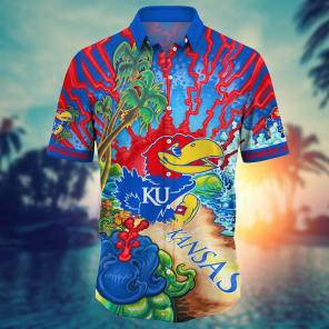 Kansas Jayhawks NCAA Flower Hawaii Shirt For Fans Ver 1