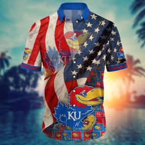 Kansas Jayhawks NCAA Flower Hawaii Shirt For Fans Ver 10