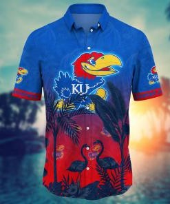 Kansas Jayhawks NCAA Flower Hawaii Shirt For Fans Ver 11