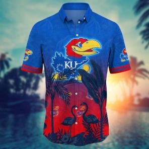 Kansas Jayhawks NCAA Flower Hawaii Shirt For Fans Ver 11
