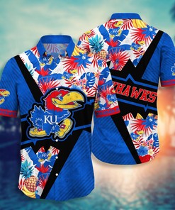 Kansas Jayhawks NCAA Flower Hawaii Shirt For Fans Ver 12