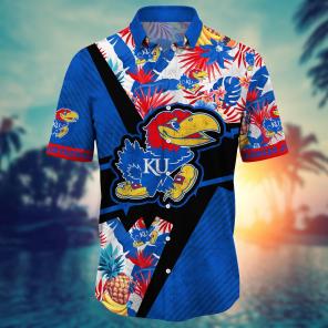 Kansas Jayhawks NCAA Flower Hawaii Shirt For Fans Ver 12