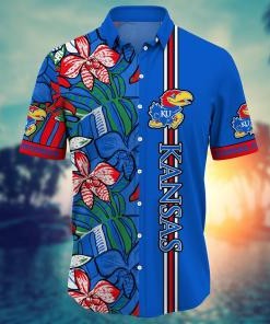 Kansas Jayhawks NCAA Flower Hawaii Shirt For Fans Ver 14