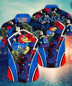 Kansas Jayhawks NCAA Flower Hawaii Shirt For Fans Ver 16