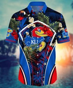 Kansas Jayhawks NCAA Flower Hawaii Shirt For Fans Ver 16