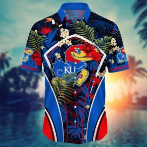Kansas Jayhawks NCAA Flower Hawaii Shirt For Fans Ver 16