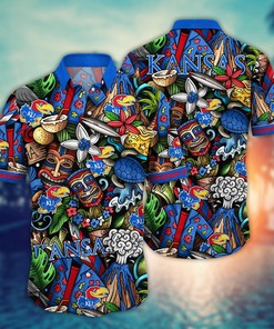 Kansas Jayhawks NCAA Flower Hawaii Shirt For Fans Ver 17