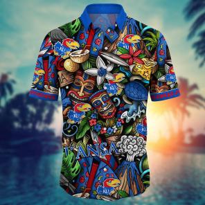 Kansas Jayhawks NCAA Flower Hawaii Shirt For Fans Ver 17