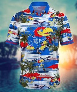 Kansas Jayhawks NCAA Flower Hawaii Shirt For Fans Ver 18