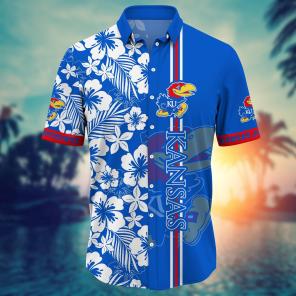 Kansas Jayhawks NCAA Flower Hawaii Shirt For Fans Ver 19
