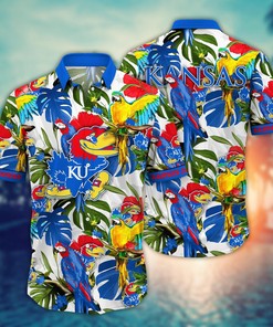 Kansas Jayhawks NCAA Flower Hawaii Shirt For Fans Ver 2