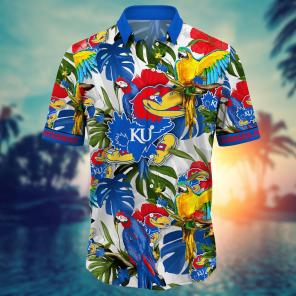 Kansas Jayhawks NCAA Flower Hawaii Shirt For Fans Ver 2