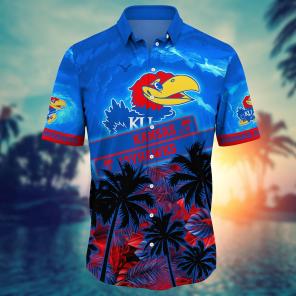 Kansas Jayhawks NCAA Flower Hawaii Shirt For Fans Ver 21