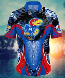 Kansas Jayhawks NCAA Flower Hawaii Shirt For Fans Ver 22