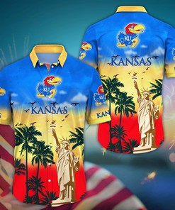 Kansas Jayhawks NCAA Flower Hawaii Shirt For Fans Ver 24