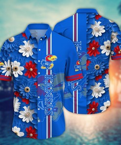 Kansas Jayhawks NCAA Flower Hawaii Shirt For Fans Ver 26