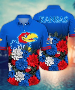 Kansas Jayhawks NCAA Flower Hawaii Shirt For Fans Ver 27