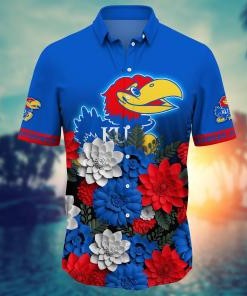 Kansas Jayhawks NCAA Flower Hawaii Shirt For Fans Ver 27