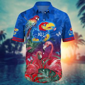 Kansas Jayhawks NCAA Flower Hawaii Shirt For Fans Ver 29