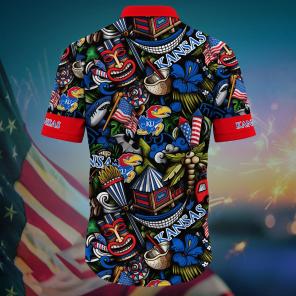 Kansas Jayhawks NCAA Flower Hawaii Shirt For Fans Ver 3