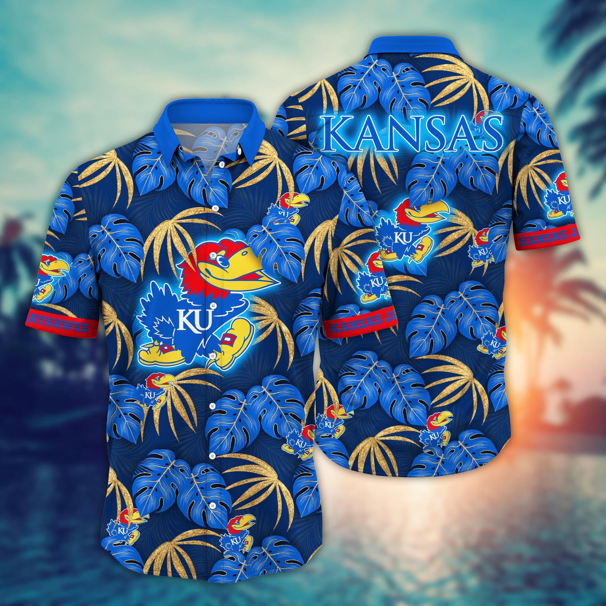 Kansas Jayhawks NCAA Flower Hawaii Shirt For Fans Ver 31