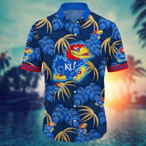Kansas Jayhawks NCAA Flower Hawaii Shirt For Fans Ver 31