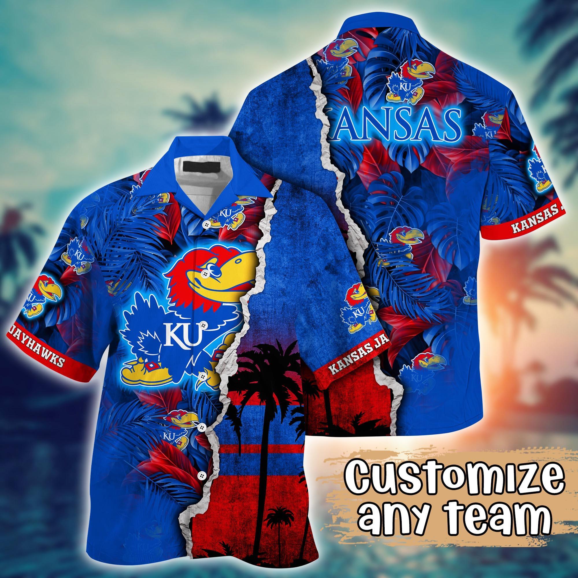 Kansas Jayhawks NCAA Flower Hawaii Shirt For Fans Ver 33