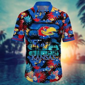 Kansas Jayhawks NCAA Flower Hawaii Shirt For Fans Ver 34