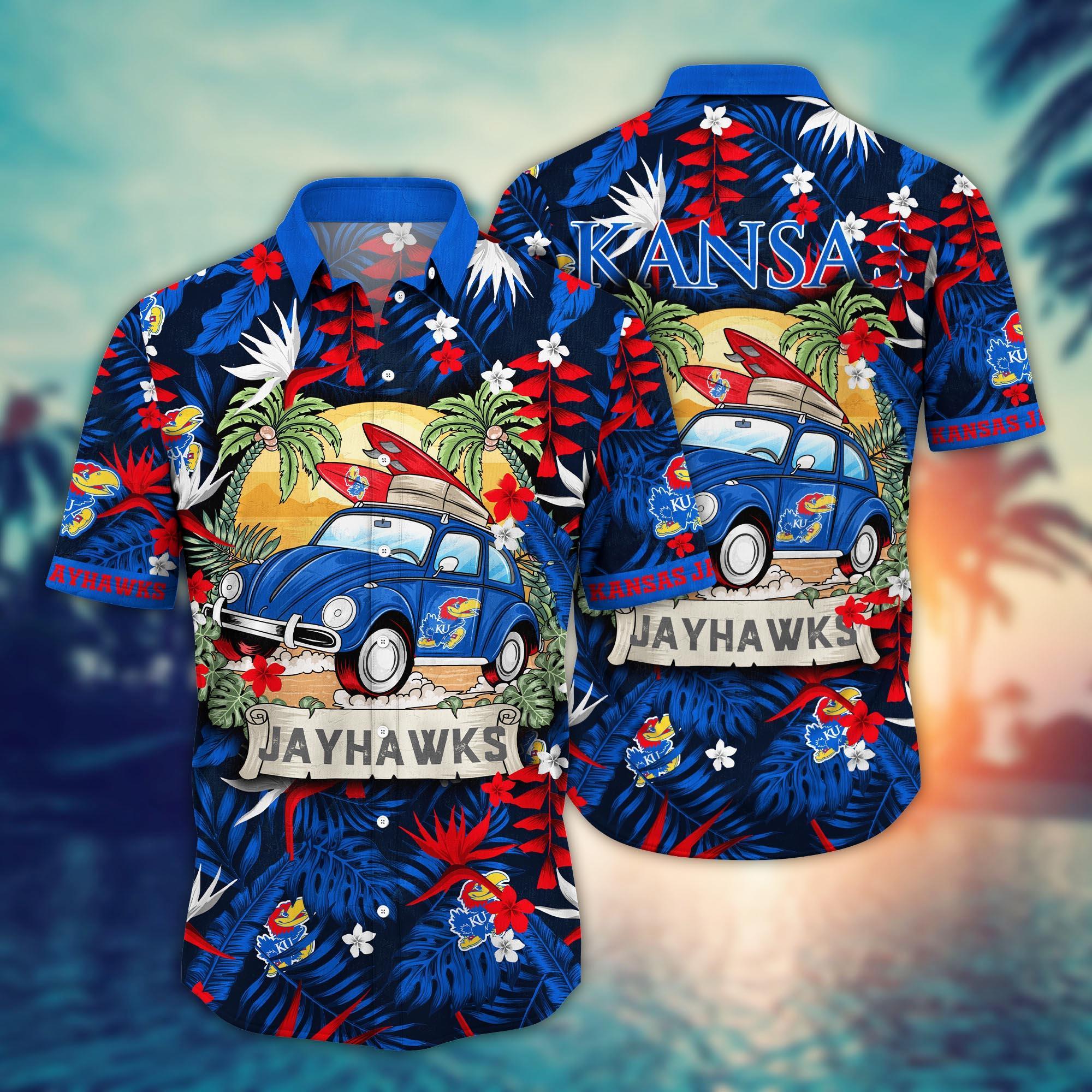 Kansas Jayhawks NCAA Flower Hawaii Shirt For Fans Ver 35