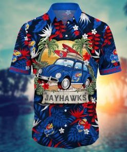 Kansas Jayhawks NCAA Flower Hawaii Shirt For Fans Ver 35