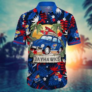 Kansas Jayhawks NCAA Flower Hawaii Shirt For Fans Ver 35
