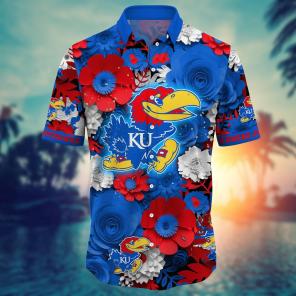 Kansas Jayhawks NCAA Flower Hawaii Shirt For Fans Ver 36