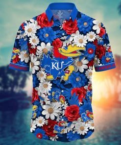 Kansas Jayhawks NCAA Flower Hawaii Shirt For Fans Ver 4
